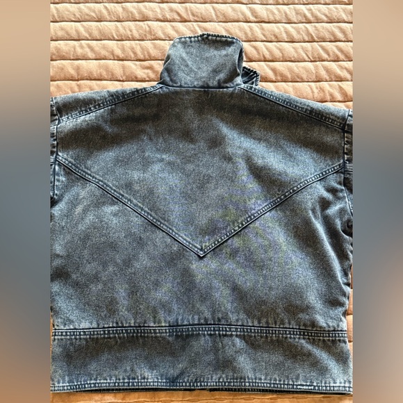 Lorena Saravia H&M VOLUMINOUS TWILL JACKET DARK BROWN, Size Small - Picture 7 of 10